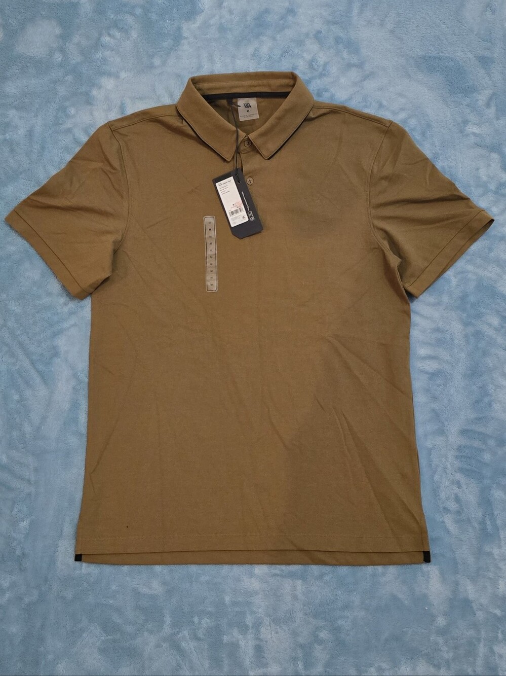 VRST Men's Medium Short-Sleeve Polo in Olive Brown